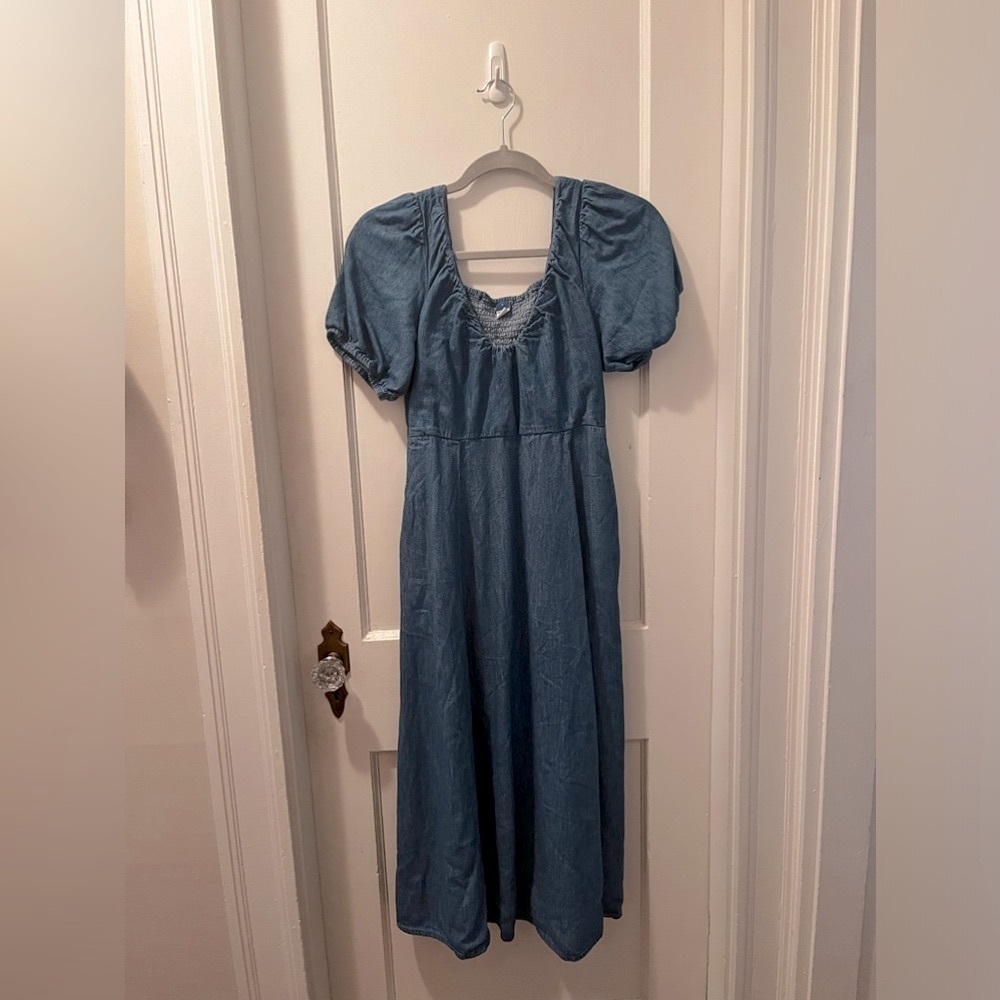 Chambray Midi Dress